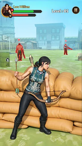 Gameplay screenshot 1 from Archer Assassin Shooting Game - Strategy game